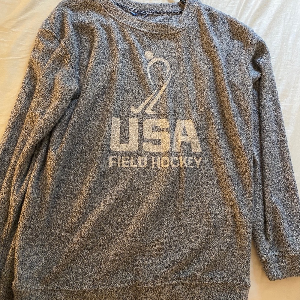 Navy knit crew neck